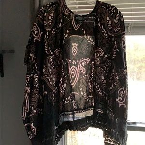 Laced kimono